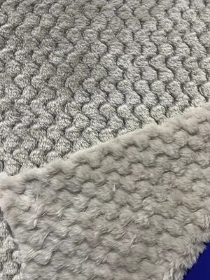 Tweezijdig gebreide maatwerkpatroon Jacquard Ananas Flannel Vlies Plaid Stof voor schoenen