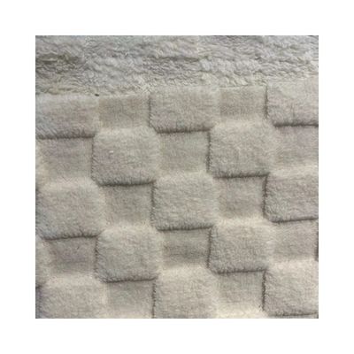 Zacht gebreide Jacquard-patroon Vlee Stof voor Shu Velveteen Dubbelzijde Mirco Sherpa