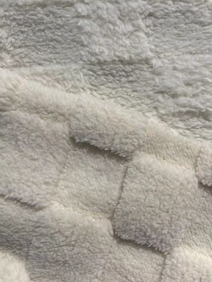 Zacht gebreide Jacquard-patroon Vlee Stof voor Shu Velveteen Dubbelzijde Mirco Sherpa