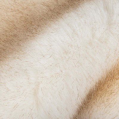 Hooggewicht pluis gebreide rugtechnieken lang haar stapel zacht vals bont voor en stof