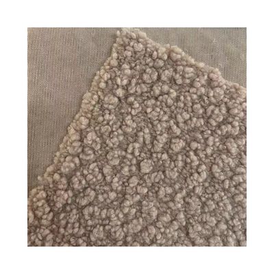 Zwak en duurzaam gebreide weefsel Teddy fleece stof voor huishoudelijk textiel/kleding/speelgoed