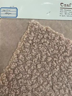 Zwak en duurzaam gebreide weefsel Teddy fleece stof voor huishoudelijk textiel/kleding/speelgoed