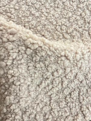 Zwak en duurzaam gebreide weefsel Teddy fleece stof voor huishoudelijk textiel/kleding/speelgoed