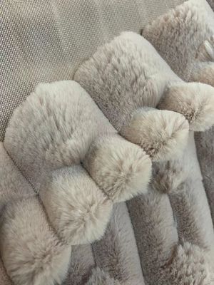 Zwak en duurzaam kortstapel, vals bontstof voor huishoudelijke textiel, gebreide rugtechnieken