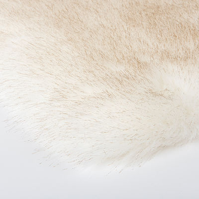 100% polyester Geweven Stof Gebreide zachte valse bont met hoog gewicht en lange haarstapel