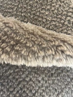 Kunstmatig zacht pluis, vals bont, sherpa teddystof met voormateriaal 100% polyester