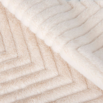 Breedte 58/60" Aangepaste kleur 100% polyester geborstelde valse bontstof pluisstof Gratis monster