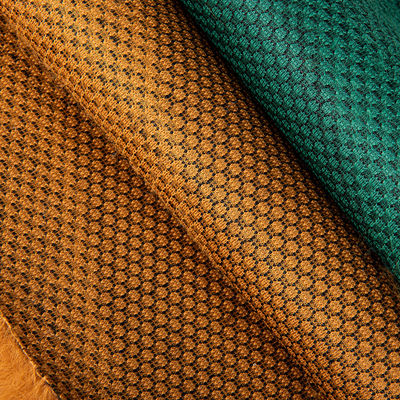 Aanpasbaar Jacquard kunstmatig lange, mooie vachtstof met 100% polyester rugmateriaal