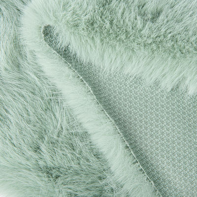 Gekleurde gebreide achterkant 100% polyester lange stapel valse bontstof voor eindklanten