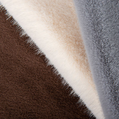 Middellange gewicht 100% polyester vals konijnen bont stof met zachte en luxe stijl