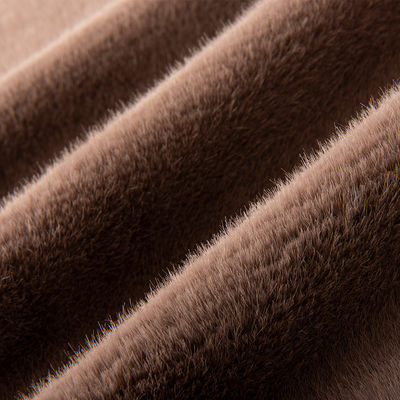 Middellange gewicht 100% polyester vals konijnen bont stof met zachte en luxe stijl
