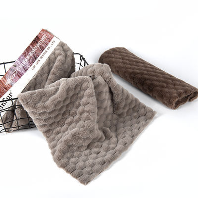 100% polyester ontwerp zacht konijnvel vals bontstof voor kleding / huis textiel / tapijt