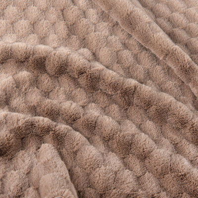 100% polyester ontwerp zacht konijnvel vals bontstof voor kleding / huis textiel / tapijt