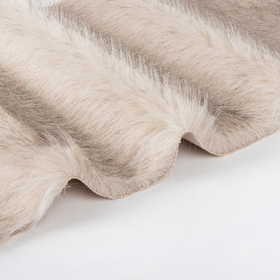 70-80 mm Pile Length Acrylic Hair Tippy Dyeing Synthetische bontstof voor winterjas