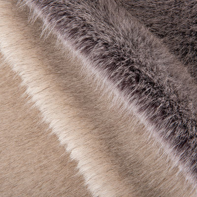 70-80 mm Pile Length Acrylic Hair Tippy Dyeing Synthetische bontstof voor winterjas